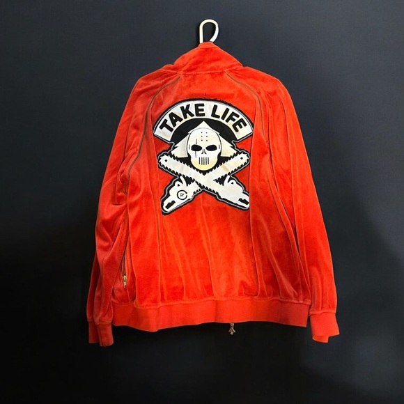 Vintage Red Bomber/Varsity Racer Jacket - Picture 2 of 3